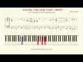 How To Play Piano: "YOU'RE THE ONE THAT I ...