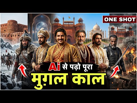 Complete Mughal Empire Ai Movie || One Shot || पूरा मुगल काल || History For UPSC/SSC #aihistory #ai