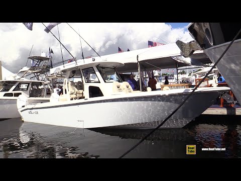 2021 Solace 345 Center Console Walkaround Tour - 2020 Fort Lauderdale Boat Show