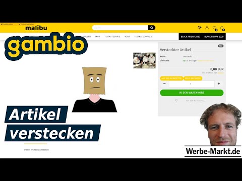 Gambio: Artikel verstecken ohne sie inaktiv zu schalten mit dieser kostenlosen Erweiterung