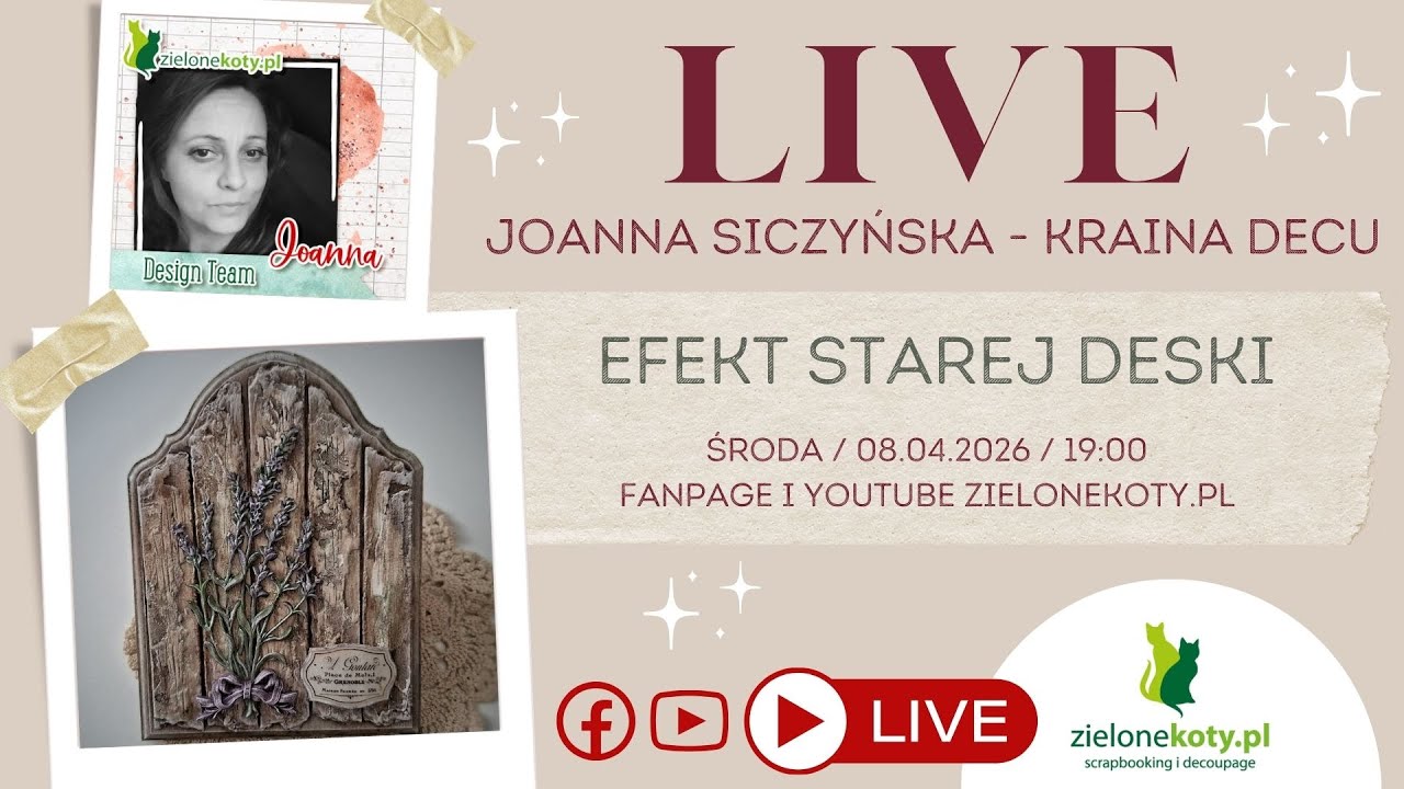 Efekt starej deski z transmisji LIVE | Joanna