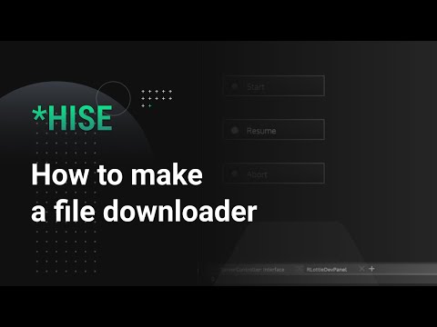 Downloading a file with HISE