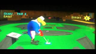 Mini golf maniacs Gearz hole in one