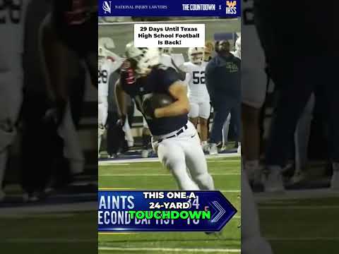 Posting 1 play every day until Texas High School Football is back! 29 Days left!