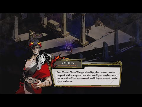 Zagreus Tells Chaos Nyx Wants To Speak Again - Hades