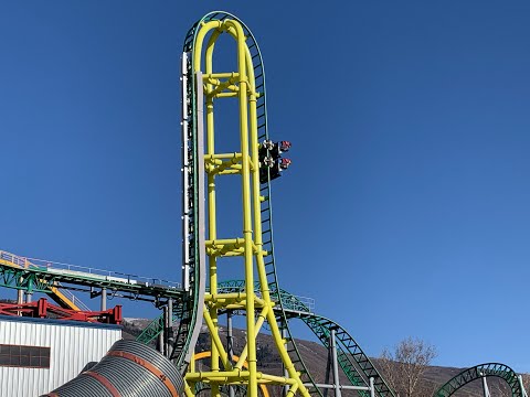 Wicked Vertical Launch Roller Coaster / 110 ft Straight Up!