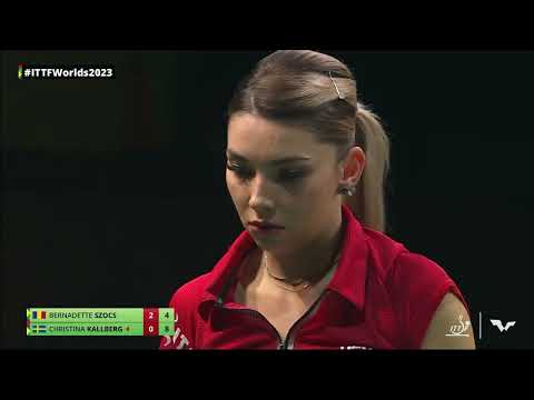 Bernadette Szocs vs Christina Kallberg | WS R128 | 2023 ITTF World Table Tennis Championships Finals