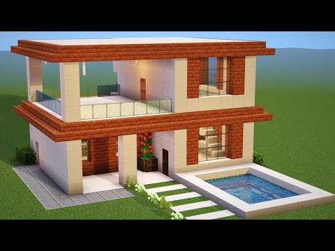 Minecraft Tutorial: SIMPLE MODERN HOUSE