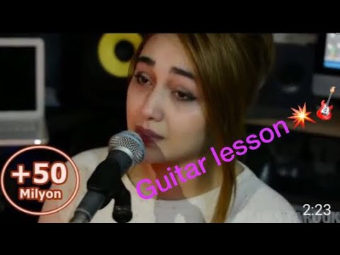 Najwâ Fârûk - Mawjou galbi gitar dersi/ guitar lesson