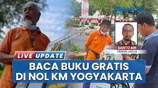 Inovatif! Pengarang Novel Jawa Ajak Warga di Nol Kilometer Yogyakarta Baca Karyanya dengan Gratis