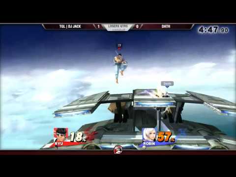 VS Weekly 8/18/16 - Losers Qtrs -  DJ Jack (Ryu) vs. Dath (Robin) - Smash 4
