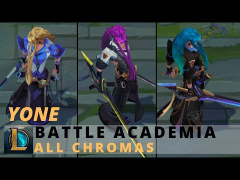 Battle Academia Yone All Chromas - League of Legends