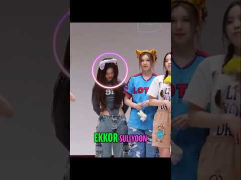 Sullyoon kellemetlenül érezte magát... #kpop #blackpink #katseye #babymonster #bts #twice #nmixx