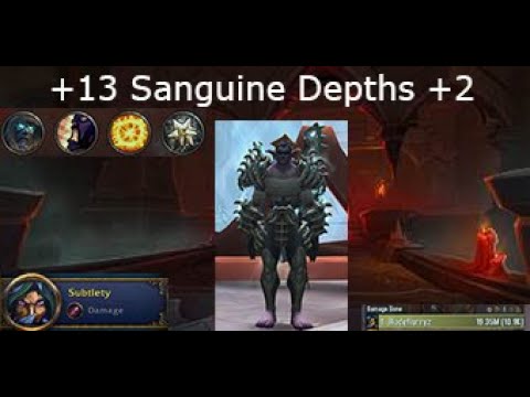 +13 Sanguine Depths | 9.2 Venthyr Subtlety Rogue | Big Pump