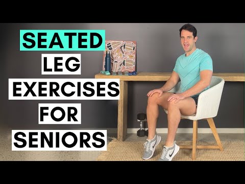 Simple Seated Leg Exercises for Seniors (14-Minutes - Beginner) | Strengthen Your Legs in a chair