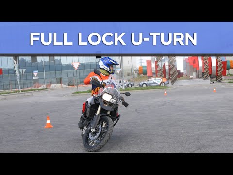 How to make tight Full Lock U-TURN on motorcycle