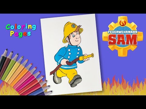Fireman Sam Coloring Pages. #ColoringPages for the youngest artists. How to coloring #FiremanSam Video