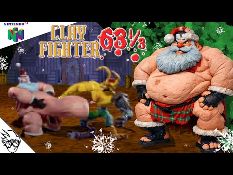 Sumo Santa - ClayFighter 63⅓ (Nintendo 64 / 1997) [Playthrough/LongPlay]