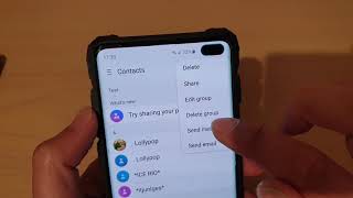 Galaxy S10 / S10+: How to Send a Message / Email to a Contact Group