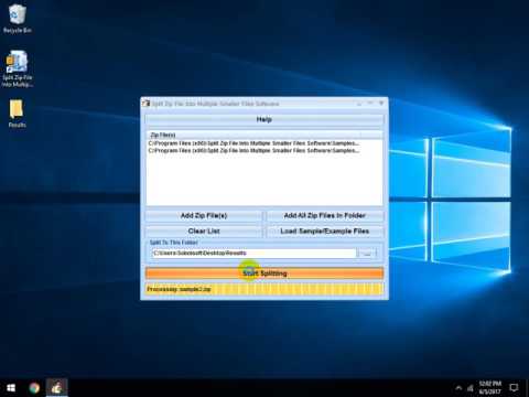 Split Zip File Into Multiple Smaller Files Software