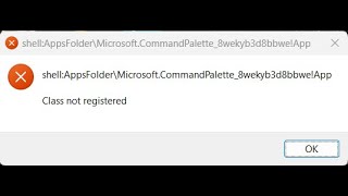 Download the video "How to fix shellAppsFolderMicrosoft.CommandPalette_8wekyb3d8bbwe!App Class not registered Windows 11"