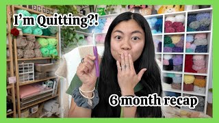 Everything I Learned in My First 6 Months as a Full-Time Crocheter / 6 Month Recap 🧶 Small Biz Vlog