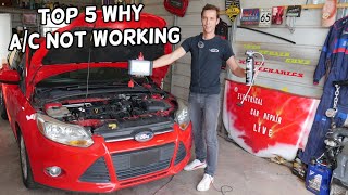 TOP 5 REASONS WHY AC IS NOT WORKING ON FORD FOCUS, AC BLOWS HOT FIX