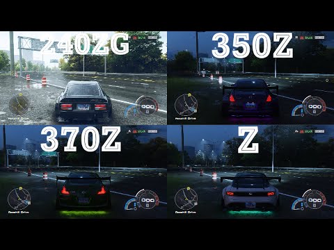 NFS Unbound - Nissan Z family - 240ZG, 350Z, 370Z & Z - Overall Comparison | S30, Z33, Z34 & RZ34