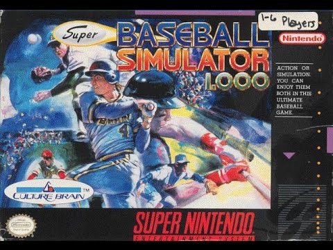 Super Baseball Simulator 1.000 (Super Nintendo) - Boston vs. Houston