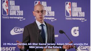 Adam Silver unveils the NBA&#39;s smart jersey of the future