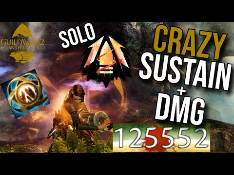 CRAZY Sustain And DPS on the Survialist Solo Bladesworn for GW2 PvE!