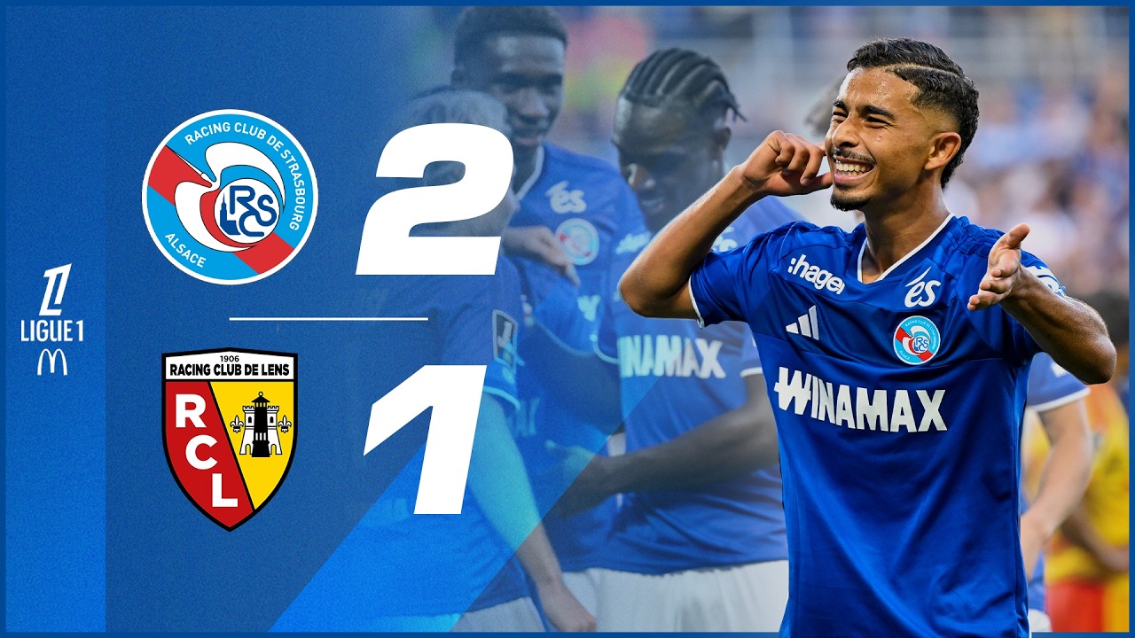 RC Strasbourg Alsace 2 - 1 Racing Club de Lens highlights