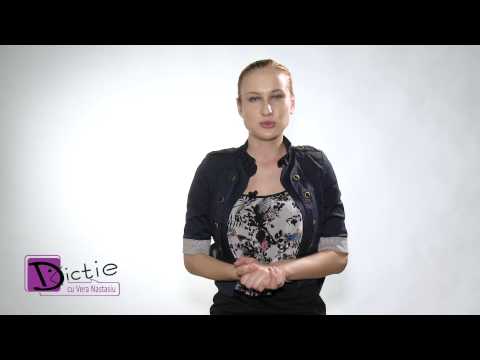 Lecție de dicție cu Adriana Istrati, cursant Dicție cu Vera Nastasiu