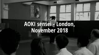 Aoki sensei seminar - London. November 2018