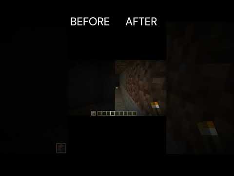 [How to enable a torch light in Minecraft] #shorts  #minecraft #tutorial