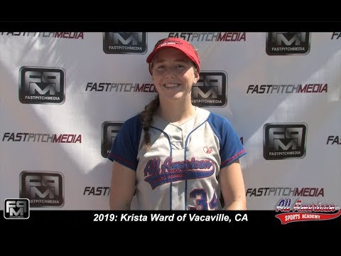 2019 Krista Ward Pitcher and Third Base Softball Skills - AASA - Capps