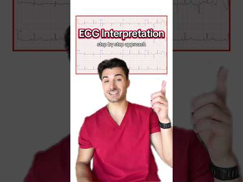 Read an ECG in 6️⃣ Easy Steps #medstudent #medschool #medicalschool #medicalstudent #ecg #cardiology