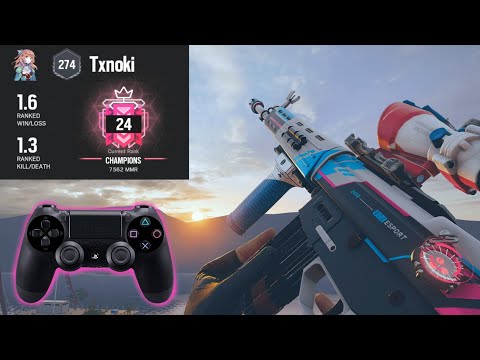 A REAL CONSOLE CONTROLLER CHAMPION: PS4 Ranked Highlights - Rainbow Six Siege Console Gameplay