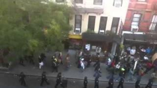 St Marks Place Police Protest NYC 10/22/11