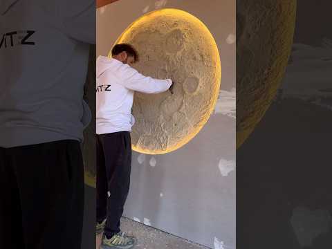 APRENDE A HACER TU PROPIA LUNA CON CEMENTO #inimitez #art #artificialmoon#construction #concretemoon