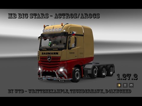 [ETS2 1.27] Mercedes-Benz Big Stars – Actros/Arocs SLT