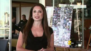 Stephanie Abrams 2011/07/27 5PM CBS2 HD; Black top, cleavage