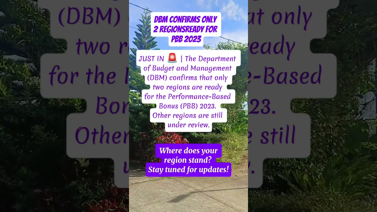 DBM Confirms Only 2 Regions Ready for PBB 2023