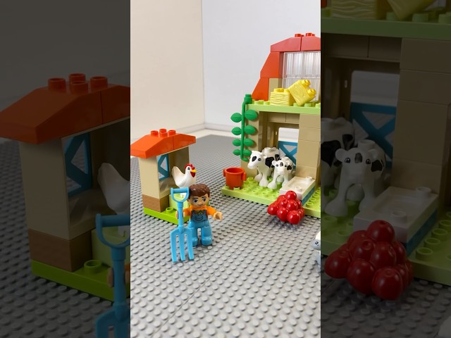Vídeo relacionado con Lego Mi Ciudad Duplo Cuidado de Animales en la Granja - Juguete Montessori para Bebés - Casa con Figuras de Animales Inc. Caballos, Vacas y Gallina - Regalo para Niñas y Niños de 2+ Años 10416