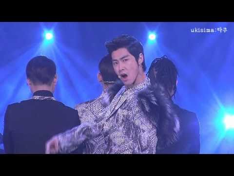 110118 U-Know at open concert Fancam (he looked into the camera!)