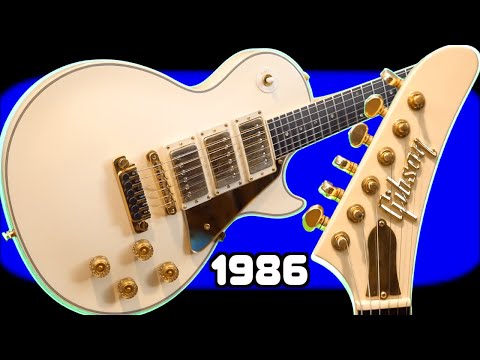 Video! 1986 Gibson Les Paul Studio Custom XPL Aged White (Les Paul with Explorer Headstock) image 26