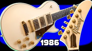 Video thumbnail for The Story, Review + Demo | 1986 Gibson Les Paul Studio Custom XPL (Les Paul with Explorer Headstock) by The Trogly's Guitar Show