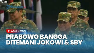 Momen SBY & Jokowi Dampingi Presiden di Parade Senja, Prabowo Bangga Didampingi Presiden 2 Periode
