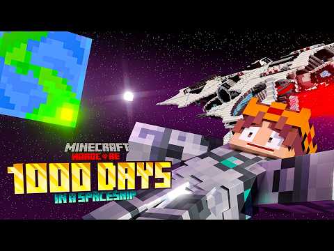1000 يوم في فضاء ماين كرافت !
