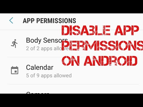 How To Disable App Permissions On Android